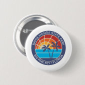 State Park Bahia Honda Ronde Button 5,7 Cm (Voorkant /achterkant)