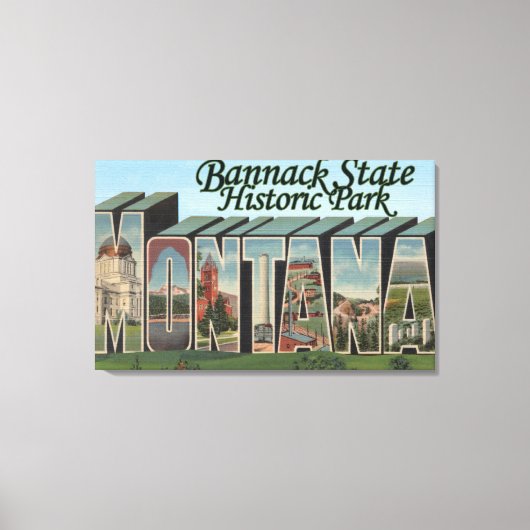 State Park Bannack (Montana) Canvas Afdruk (Voorkant)