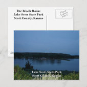 State Park Beach House-Lake Scott Briefkaart (Voorkant / Achterkant)