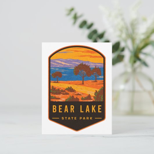 State Park beer Lake Park Briefkaart (Staand voorkant)