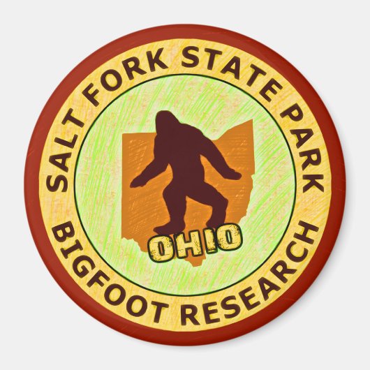 State Park Bigfoot Research Magneet (Voorkant)