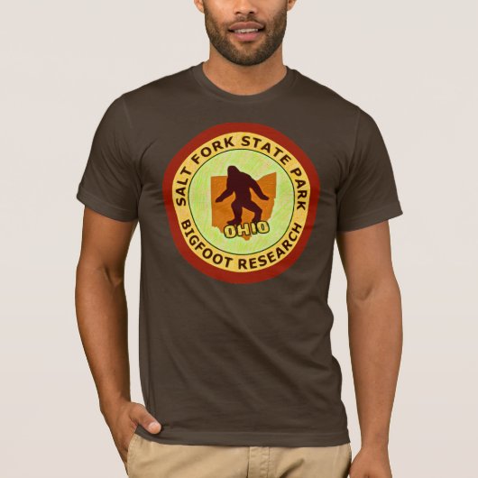 State Park Bigfoot Research T-shirt (Voorkant)