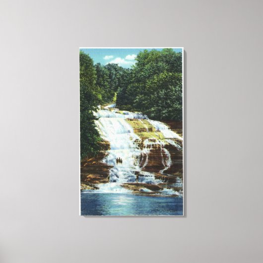 State Park Boerderijen Uitzicht onderHerfsten Canvas Afdruk (Voorkant)