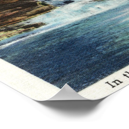 State Park Boerderijen Uitzicht onderHerfsten Poster (Hoek)