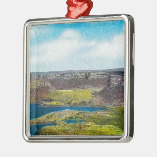 State Park Dry Herfsten, Grand Coulee Dam Metalen Ornament (Links)