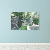 State Park Entrance Tunnel en Sentry Bridge Canvas Afdruk (Insitu (Houten vloer))