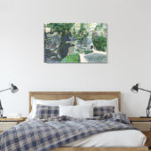 State Park Entrance Tunnel en Sentry Bridge Canvas Afdruk (Insitu (Slaapkamer))