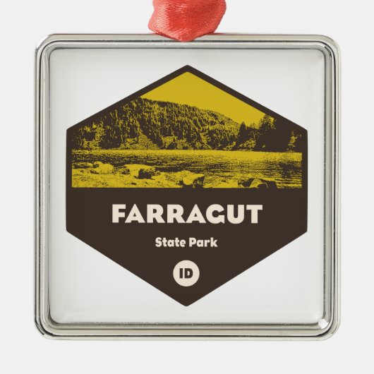 State Park Farragut Idaho Metalen Ornament (Voorkant)