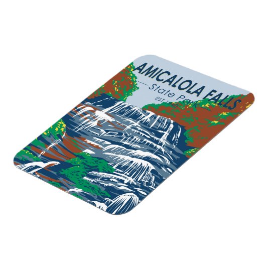 State Park Georgia  Magneet (Linkerzijde)