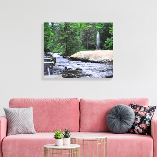 State Park-Geyser Creek Saratoga Spa Canvas Afdruk (Insitu (Woonkamer))
