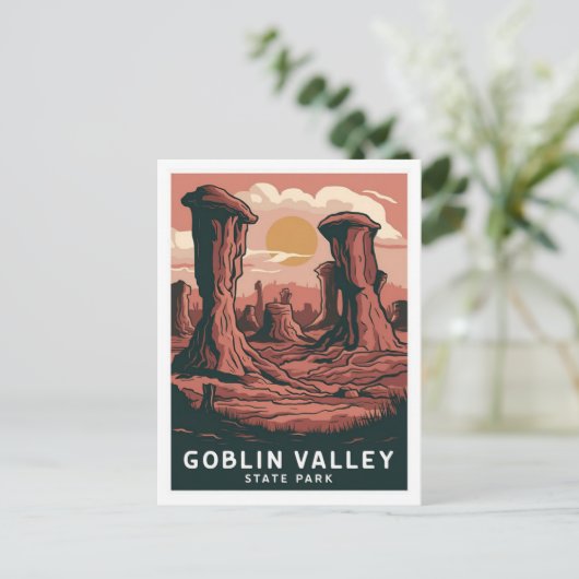 State Park Goblin Valley, Utah Briefkaart (Staand voorkant)