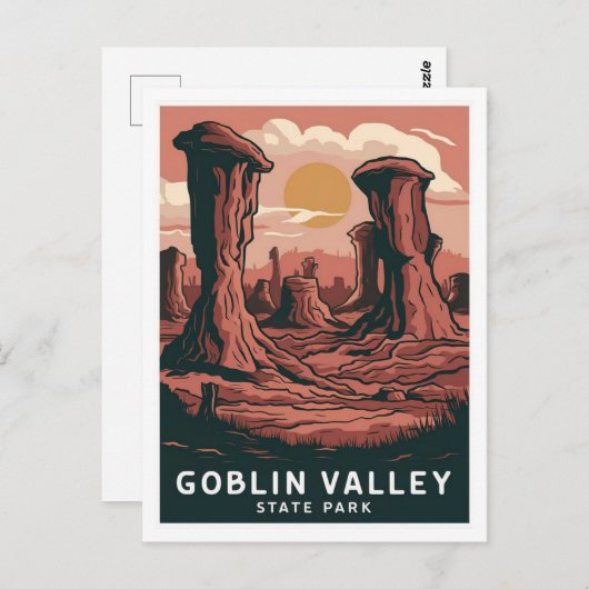 State Park Goblin Valley, Utah Briefkaart (Voorkant / Achterkant)
