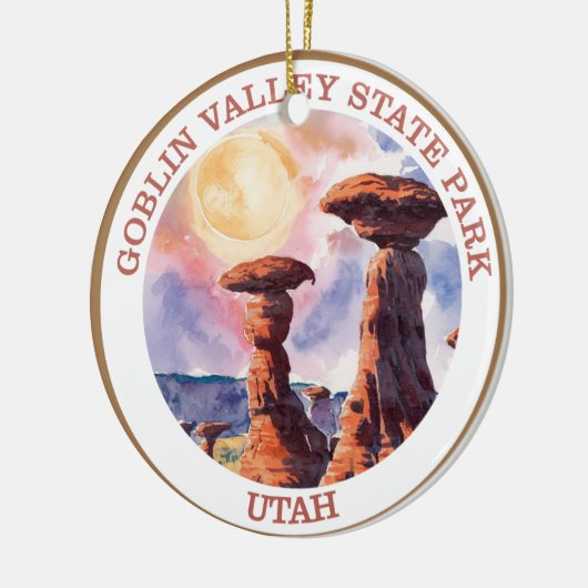 State Park Goblin Valley, Utah Keramisch Ornament (Links)