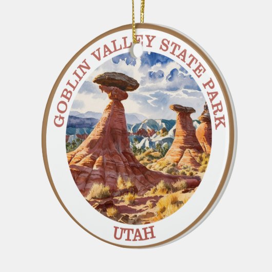 State Park Goblin Valley, Utah Keramisch Ornament (Links)