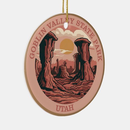 State Park Goblin Valley, Utah Keramisch Ornament (Rechts)