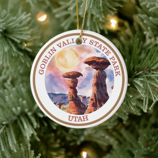 State Park Goblin Valley, Utah Keramisch Ornament (Boom)
