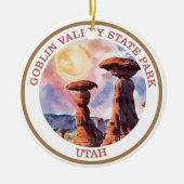 State Park Goblin Valley, Utah Keramisch Ornament (Voorkant)