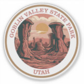State Park Goblin Valley, Utah Sticker (Voorkant)