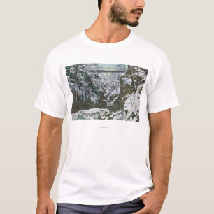 State Park Gorge Suspension Bridge Uitzicht in T-shirt