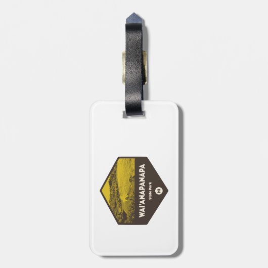 State Park Hawaii Bagagelabel (Achterkant verticaal)