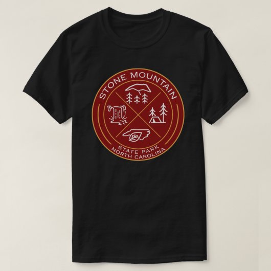 State Park Heraldic Logo Sticker T-shirt (Design voorkant)