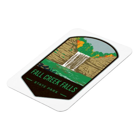 State Park herfst Creek Herfsten Magneet (Linkerzijde)