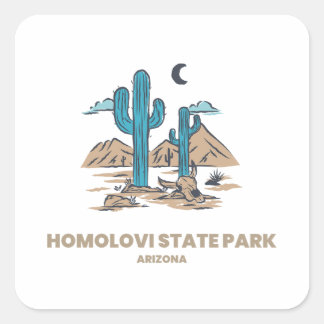 State Park Homolovi - Arizona Vierkante Sticker