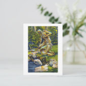 State Park Indian Statue Briefkaart (Staand voorkant)