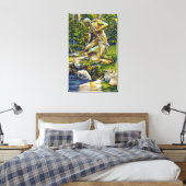 State Park Indian Statue Canvas Afdruk (Insitu (Slaapkamer))
