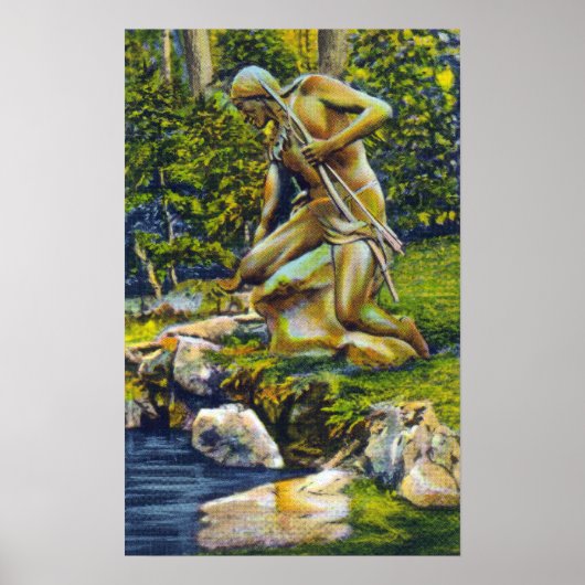 State Park Indian Statue Poster (Voorkant)