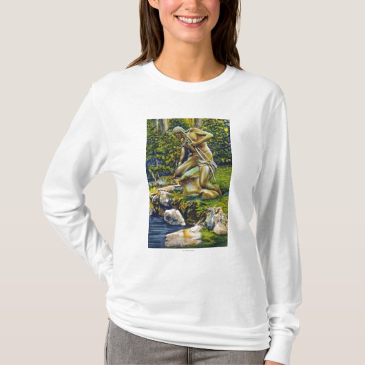 State Park Indian Statue T-shirt (Voorkant)