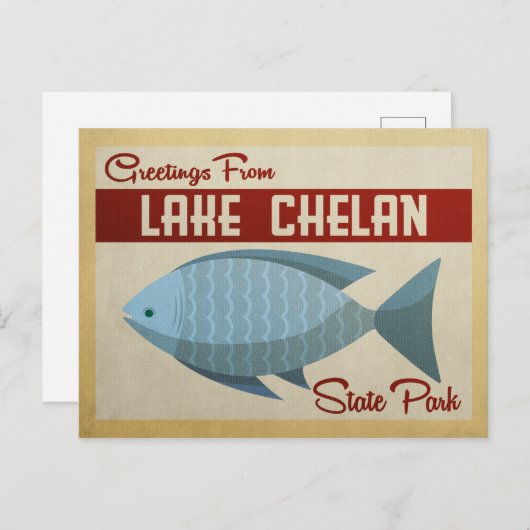 State Park Lake Chelan Briefkaart  (Voorkant / Achterkant)