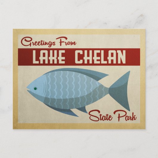 State Park Lake Chelan Briefkaart  (Voorkant)