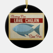 State Park Lake Chelan Keramisch Ornament (Voorkant)