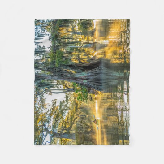 State Park Lake Fausse Pointe Fleece Deken (Voorkant)