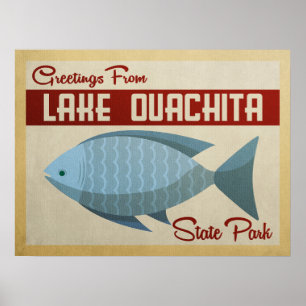 State Park Lake Ouachita Poster