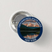 State Park Letchworth Ronde Button 3,2 Cm (Voorkant /achterkant)