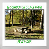 State Park Letchworth - Tea Table Rock Poster (Voorkant)