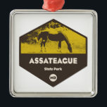 State Park Maryland Metalen Ornament<br><div class="desc">Assateague State Park is het enige oceanfront park van Maryland. Het is gelegen op het eiland Assateague,  een eiland dat door de Atlantische Oceaan aan het oosten en de Golf van Sinepuxent aan de westkant van de Atlantische Oceaan is begrensd.</div>