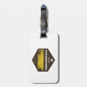 State Park Michigan Tahquamenon Herfsten Bagagelabel (Achterkant verticaal)