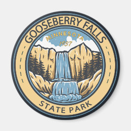 State Park Minnesota Badge Gooseberry Herfsten Magneet