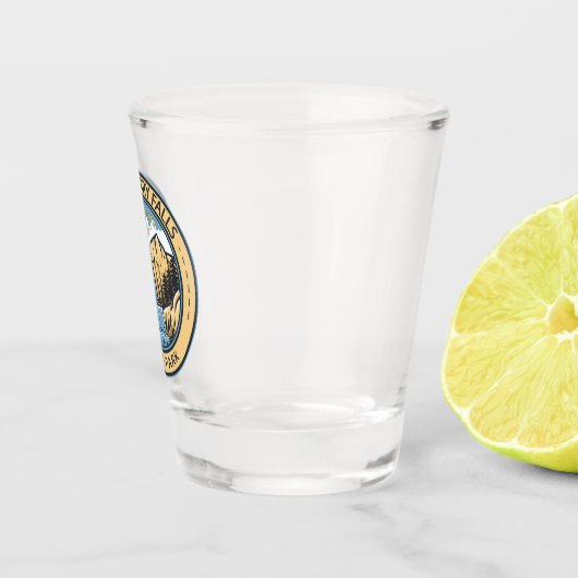 State Park Minnesota Badge Gooseberry Herfsten Shot Glas (Rechts)