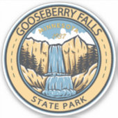 State Park Minnesota Badge Gooseberry Herfsten Sticker (Voorkant)