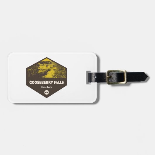 State Park Minnesota Gooseberry Herfsten Bagagelabel (Voorkant horizontaal)
