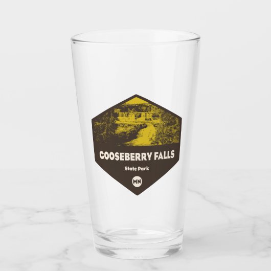 State Park Minnesota Gooseberry Herfsten Glas (Voorkant)