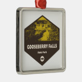 State Park Minnesota Gooseberry Herfsten Metalen Ornament (Rechts)