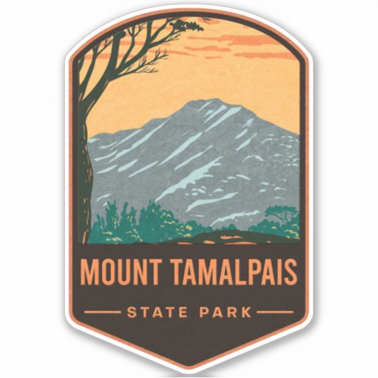State Park Mount Tamalpais Sticker (Voorkant)
