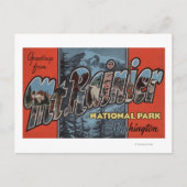 State Park Mt. Rainier, Washington Briefkaart (Voorkant)