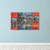 State Park Mt. Rainier, Washington Canvas Afdruk (Insitu (Houten vloer))