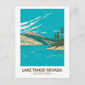 State Park Nevada  meer van het meer van Tahoe Nev Briefkaart (Voorkant)